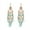 Light Blue, variant on HUANLEDASH 1 Pair Women Hook Earrings Vintage Ethnic Style Exaggerated Hollow Out Beads Waterdrop Shape Bohemian Ear Decoration Jewelry Vacation Earrings Hanging Earrings