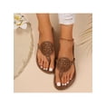 thumbnail image 4 of Women’s Comfortable Flip Flop Sandals - Flat Thong Design for Casual or Dressy Looks - Slide-On Women’s Sandals, 4 of 10