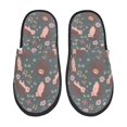 thumbnail image 1 of Balery Hedgehogs and Flowers1 Pantuflas de Casa de Felpa Silenciosas con Diseño Estampado, Zapatillas Cómodas Antideslizantes de Algodón para Interior-Medium, 1 of 8