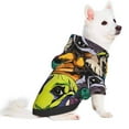 thumbnail image 5 of Cauagu Colorful Pug Pattern Winter Pet Hoodie Sweatshirts- Dog Hoodie Sweater with Leash Hole - Cute Dog Hoodie - Pet Clothes Puppy Cat Custume -XX-Large, 5 of 8