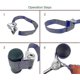 thumbnail image 2 of Heavy-duty Adjustable Oil Filter Strap Wrench, Universal Oil Filter Wrench For Up To 150mm Oil Filter Banmo, 2 of 5
