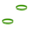 thumbnail image 2 of ZLight 5 Pack Silicone Bracelets Warning Language Hand Strap Printed Wristband 20.00*2.00*0.20cm 2Set, 2 of 6
