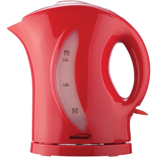 Brentwood 1.7 L Cordless Tea Kettle, Red