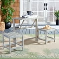 thumbnail image 2 of SAFAVIEH Belamy Indoor/Outdoor Transformer Bench to Table, Ash Grey, 2 of 5