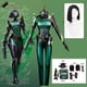 thumbnail image 2 of Disfraz de víbora venenosa para cosplay, juego de rol VALORANT, ropa ajustada con estampado 3D, fiesta de Halloween de anime, 2 of 5