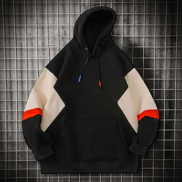 MHFRRA Sudadera con Capucha de Gran Tamaño, Estilo Informal, de Manga Larga, con Capucha para Un Ajuste Holgado y Cómodo Negro