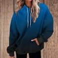thumbnail image 7 of Ashirexll Womens Hoodies, Oversized Hoodies for Women, Ladies' Fashion Gradient Color Loose Long Sleeve Hoodies Casual Sports Top, 7 of 7