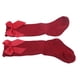 thumbnail image 3 of Calcetines hasta la rodilla suaves y elegantes para niñas y bebés, con lazo (rojos), 3 of 14