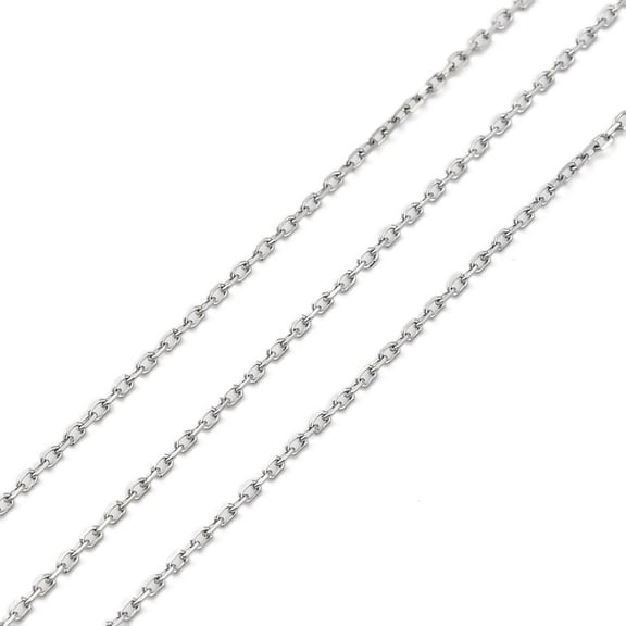 10ms 304 Stainless Steel Cable Chains Soldered Stainless Steel color 1mm