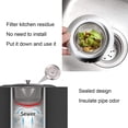 thumbnail image 4 of (2 piezas) colador de fregadero de cocina, filtro de tapón de drenaje de fregadero de acero inoxidable de gran diámetro con tapa, adecuado para baños, cesta, cubierta de colector, hogar, 4 of 5