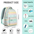 thumbnail image 6 of Boho Fashion Laptop Backpack - 17" Spacious Compartment, Tribal Print Water-Resistant Daypack for College Students, Perfect for Campus & Travel, 6 of 6