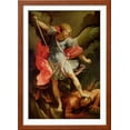 thumbnail image 2 of The Archangel Michael Defeating Satan, Figurative Religion Framed Art Print Wall Art by Guido Reni, 2 of 6