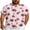Coconut Tree Pink, variant on Men Vacation Shirts Big and Tall Tropical Floral Button Down Shirt Casual Summer Beach Shirts