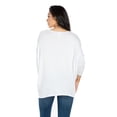 thumbnail image 3 of 24/7 Comfort Apparel Women's Oversized Long Sleeve Dolman Top, 3 of 4