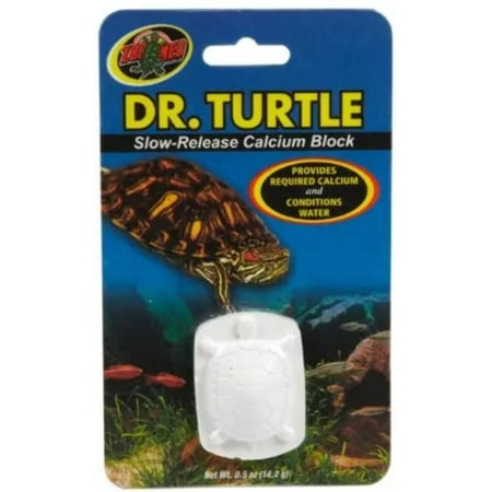 Zoo Med Dr.Turtle Slow-Release Sulfa Calcium Block Conditions Water
