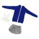 thumbnail image 5 of Moda 1/6 Escala Ropa de Muñecas Femeninas, Figuras de Mujeres Ropa de Muñecas Figura Femenina Ropa para Figuras de Acción Femeninas de 12 Pulgadas Acc Azul Hugo Traje de muñeca femenina, 5 of 7