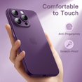 thumbnail image 6 of JETech Ultra Slim (0.35mm Thin) Case for iPhone 14 Pro Max 6.7-Inch, Camera Lens Cover Full Protection, Lightweight Matte Finish PP Hard Minimalist Case, Support Wireless Charging (Deep Purple), 6 of 6