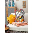 thumbnail image 3 of Manta de aire acondicionado con bordado de León de baile tradicional, colcha de franela de terciopelo con estampado 3d, cojín decorativo para sofá, silla y coche, 3 of 4