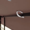 thumbnail image 6 of 10x10 Replacement Gazebo Cover, Double Roof Gazebo Top with Net, UV Resistant & Waterproof Outdoor Gazebo Canopy for Garden Patio Lawns Parties, Coffee, 6 of 6