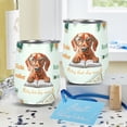 thumbnail image 4 of Vizsla Mother Book Lover Living That Dog Mom Life Happy Mother's Day 12oz Stainless Steel Wine Tumbler Insulated Cup with Lid Vizslas Dog Lover Gifts Idea - 03004, 4 of 5