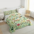 thumbnail image 3 of jejeloiu Country Flowers Butterfly Queen Comforter Set,Botanical Plants Theme Bedding Sets,Kawaii Floral Bedding Comforter Set For Girls,Ultra Soft Home Decor Reversible,3-Piece, 3 of 8