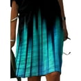 thumbnail image 4 of DYMADE Women Plus Size V-neck Short Sleeve Printed Casual Holiday Loose Dress, 4 of 4