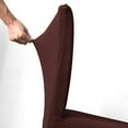 thumbnail image 3 of 6 Pack Chair Protector Cover Slipcover, Wehilion Super Fit Stretch Removable Washable Chair Cover for Kitchen,Hotel,Ceremony,Dining Room Wedding Banquet Decoration,Coffee, 3 of 5