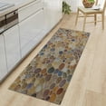 thumbnail image 1 of Cobblestone Bath Mat, Rustic Natural Rubble Stone Wall Design, Non-slip Floor Mat Kitchen Bedroom Entrance Mat Flannel Living Room Carpet (31.5"*47.24"), 1 of 3