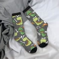 thumbnail image 5 of Pofeuu Cartoon Dinosaurs Print Crew Socks, Adult Running Hiking Socks for Youth and Adult, 5 of 6