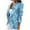 Blue, variant on Womens Plaid Nothced Lapel Double Breasted Boyfriend Business Office Blazer Suits Checked Jacket Coat Outwear