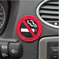 thumbnail image 3 of Miangastore 10pcs No Smoking Sign Rust Free Heavy Duty Sign Car Logo NO SMOKING Logo Stickers Car Stickers Warning Sign for Car Use, 3 of 8