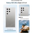 thumbnail image 2 of for Samsung Galaxy S24 Ultra Case, Built-in Camera Lens Protector, [Non-Yellowing] Protective Shockproof Phone Case, Anti-Fingerprint Anti-Scratch for S24 Ultra 6.8 Inch - Matte Clear, 2 of 6