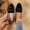 Black, variant on ZunFeo Womens Bow Tie Loafers Slip On Flat Shoes - Comfort Ballet Flats for Women Casual Work, Faux Faux Leather (Beige, Sizes 5.5-9.5),Size 7