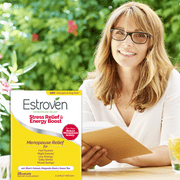 Estroven Menopause Relief Stress Relief & Energy Boost Daily Supplement, Support for Menopausal Anxiety, Low Energy, Mood Swings, 28 Count