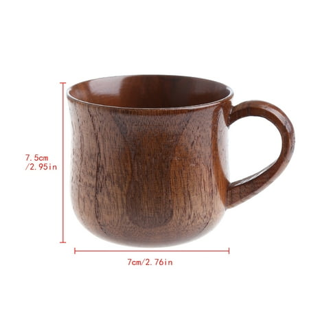 

TINYSOME Wooden Cup Primitive Handmade Natural Wood Coffee Beer Juice Milk Tea Mug