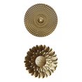 thumbnail image 1 of 2 esculturas colgantes doradas para montaje en pared Baoblaze Arte de pared de hierro, 1 of 3