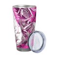thumbnail image 2 of Fuzoiu Skull White Horse Print 20oz Tumbler, Stainless Steel Vacuum Insulated Car Cup, Insulated Coffee Mug,Travel Mug with Lid,Thermal Cup for Outdoor-Straw Three-piece Set, 2 of 8
