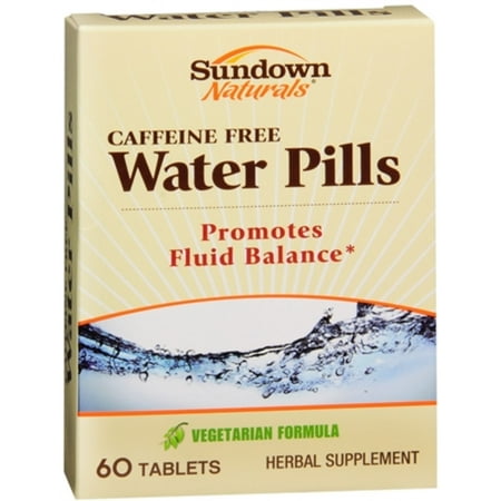2 Pack - pilules d'eau naturels Sundown Naturals 60 comprimés