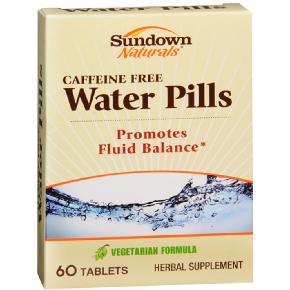 Sundown Naturals Caffeine-Free Water Pills Vegetarian 60 