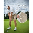 thumbnail image 2 of PULI Men’s Golf Shorts 9 Inch Flat Front Stretch Hybrid Lightweight Quick-Dry Chino with Zip Pockets, 2 of 7