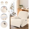 thumbnail image 3 of XUELC Lounge chair elastic single seat shaker velvet waterproof chair cover soft sofa with elasticized furniture protection cover, 3 of 11