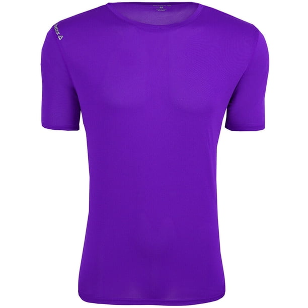 Camiseta básica Reebok Volt Performance para hombre color morado XXXX-Large