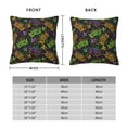 thumbnail image 2 of Yiaed Mardi Gras Surface Print Pillow Covers Super Soft Decorative Square Throw Pillow Covers Case Cushion Covers for Sofa Couch Bedroom Car Decor（No pillow core）-26"x26", 2 of 7