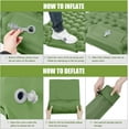 thumbnail image 2 of GVDV Double Campinag Sleeping Pad, Extra Thickness Sleeping Mat for Camping with Pillow Built-in Foot Pump, Green, 2 of 7