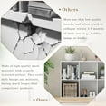thumbnail image 4 of Anhdah 6 Cube Storage Organizer, Cube Bookcase Closed Back Panel Bedroom, Living Room, Home Office, Closet Bookshelves White, 4 of 8