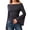 Dark Gray, variant on Women'S Long Sleeve Shirts Crop Going Out Tops Casual Boat Neck Bell Sleeve Ribbed Ruched Dark Brown M