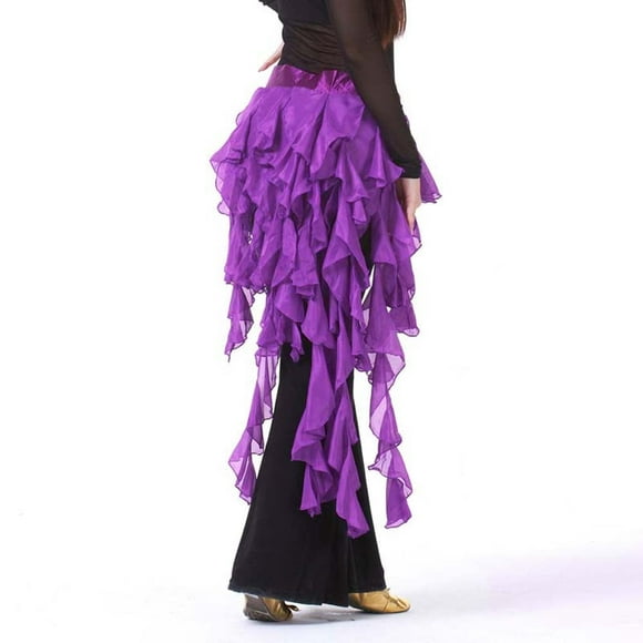 Belly Dance Hip Scarf Egypt Style Belt Skirt Latin Dance Tassel Wave Skirt for Outfit