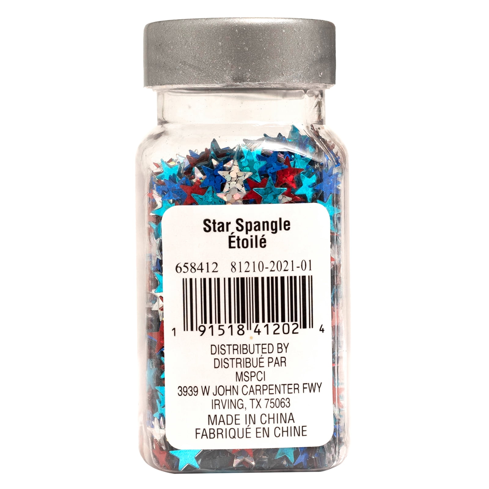 Recollections Star Spangle Specialty Polyester Glitter, 0.73oz., 12 Pack