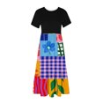 thumbnail image 5 of GNFQXSS Women's Printed Wide Leg Jumpsuit Dress V Neck Pull On Fashion Streetwear Casual Vacation Loose Bohemian Hot Pink L, 5 of 5