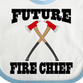 thumbnail image 4 of Inktastic Future Fire Chief Firefighter Boys or Girls Baby Bib, 4 of 4